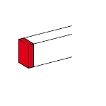 Slika Krajnja kapa za parapet 65x105 Al DLP Legrand