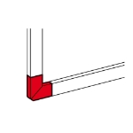 Slika L-element za parapet 65x105 Al DLP Legrand