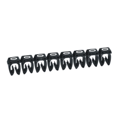 Slika Oznake za obeležavanje provodnika 1,5-2,5 mm2 broj 0 crna Memocab Legrand