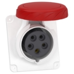 Slika Industrijska priključnica 16A 3P+N+E 380-415VAC IP67 ugradna PratiKa Schneider