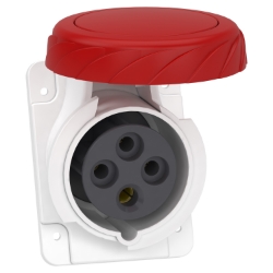Slika Industrijska priključnica 16A 3P+E 380-415VAC IP67 ugradna PratiKa Schneider