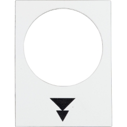 Slika Oznaka za tastere 30x40mm bela dizanje sporo-brzo Harmony Schneider