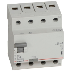 Slika Diferencijalna sklopka RX3 4P 400V~ 63A 30mA AC Legrand