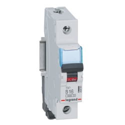 Slika Osigurač automatski 1P 16A B kriva 10kA TX3 Legrand