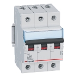 Slika Osigurač automatski 3P 16A C kriva 10kA Tx3 Legrand