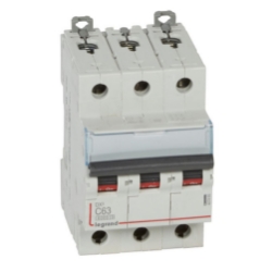 Slika Osigurač automatski 3P 63A C kriva 6kA Dx3 Legrand