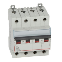 Slika Osigurač automatski 4P 25A C kriva 6kA Dx3 Legrand