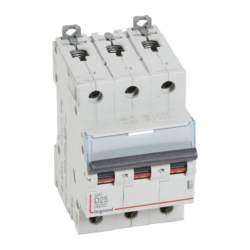 Slika Osigurač automatski 3P 25A D kriva 6kA Dx3 Legrand