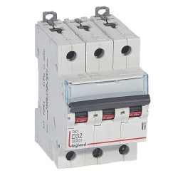 Slika Osigurač automatski 3P 32A D kriva 6kA Dx3 Legrand