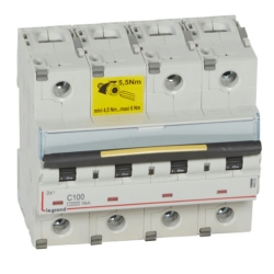 Slika Osigurač automatski 4P 100A C kriva 10kA/16kA DX3 Legrand