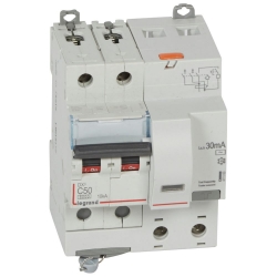 Slika FID sklopka DX3 2P C50 6000A AC 30mA 4M Legrand