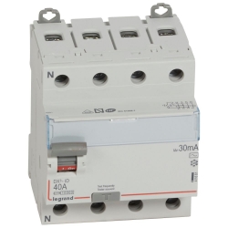 Slika FID sklopka DX3 4P 40A AC 30mA Legrand