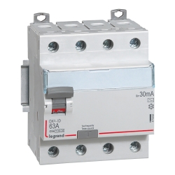 Slika FID sklopka DX3 4P 63A AC 30mA Legrand