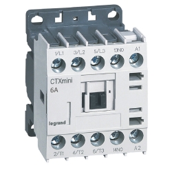 Slika Kontaktor motorni CTX3 6A 3P špulna 24V AC 1NO Legrand