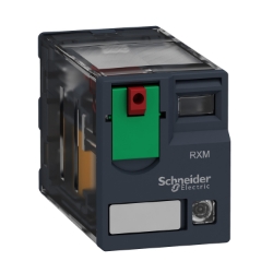 Slika Relej utični minijaturni 4 C/O 24 V AC 3 A sa LED Zelio RXM Schneider