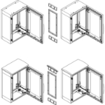 Slika Set za horizontalno spajanje ormana PLA 500x320 mm IP55 Schneider