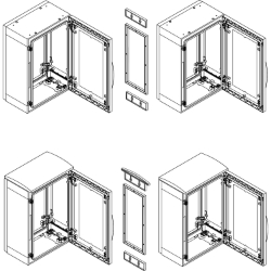 Slika Set za horizontalno spajanje ormana PLA 500x320 mm IP55 Schneider