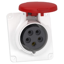 Slika Industrijska priključnica 16A 3P+N+E 380-415VAC IP44 ugradna PratiKa Schneider