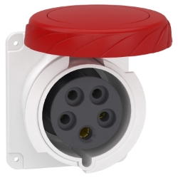 Slika Industrijska priključnica 32A 3P+N+E 380-415VAC IP67 ugradna Praktika Schneider