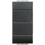 Slika Prekidač naizmenični modularni 1M 10A aksijalni antracit Living Light Legrand