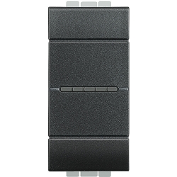 Slika Prekidač naizmenični modularni 1M 16A aksijalni antracit Living Light Legrand