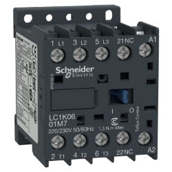 Slika Kontaktor 3P (1NC) 12A motorni špulna 220V AC Schneider