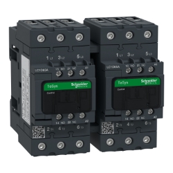Slika Kontaktor za promenu smera 3P(3NO) 65A AC-3 špulna 230V AC sa signalnim kontaktima 1NO+1NC Schneider