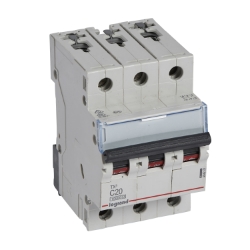 Slika Osigurač automatski 3P 20A C kriva 10kA Tx3 Legrand