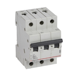 Slika Osigurač automatski 3P 63A kriva B 6kA Rx3 Legrand