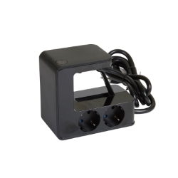 Slika Kabal produžni sa prekid funkcija kačenje za sto H05VV-F 3x1.5mm2 1.5m 4 mesta 2P+E 2xUSB A Legrand