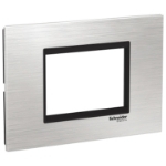 Slika Okvir 3M FLAT inox srebrni/crni Easy Styl Schneider