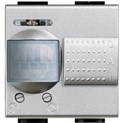 Slika Prekidač modularni 2M pasivni IR detektor pokreta 2/6A 230V AC aluminijum LivinLight Legrand