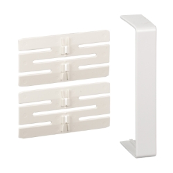 Slika Pokrovni element za spoj OptiLine 45 140x55 PC/ABS polarno bela Schneider