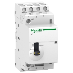 Slika Kontaktor instalacioni ICT 25A 3P 3NO špulna 220-240V AC MO kontakt Schneider