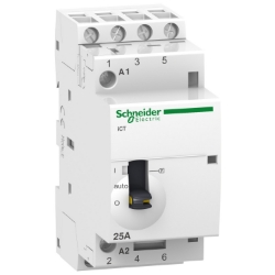 Slika Kontaktor instalacioni ICT 25A 4P 4NO špulna 220-240V AC MO kontakt Schneider