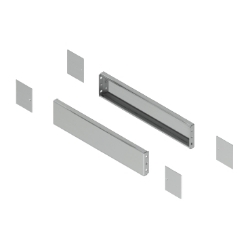 Slika Bočni panel podnožja Spacial visina 100 mm dubina 400 mm nerđajući čelik 304L Schneider