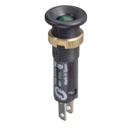 Slika Signalna lampica O8 IP40 zelena LED sa poklopcem 24V Faston XVL Schneider